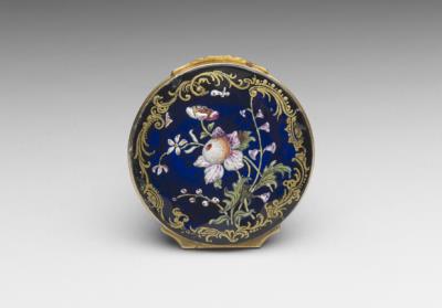 图片[3]-Dark-blue painted enamel box with gold tracing, mid-18th century, Europe-China Archive